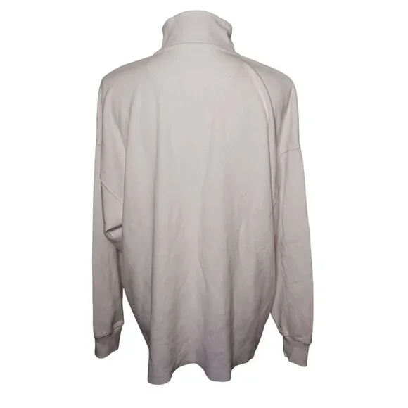 Aerie White Half-Zip Sweatshirt - Picture 6 of 13